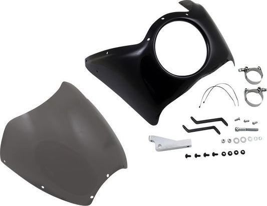 Arlen Ness Direct Bolt-On Fairing Black Plastic For HD FXDB 1690 06-17 06-033