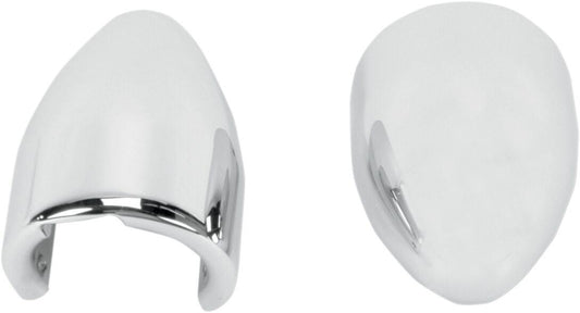 Baron Fork Bullets Axle Nut Covers For Suzuki C 50 1996-2025 Chrome BA-7800-02