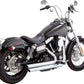 Vance & Hines Big Shots Staggered Exhaust System Chrome For HD FXDC 1584 06-09 17958