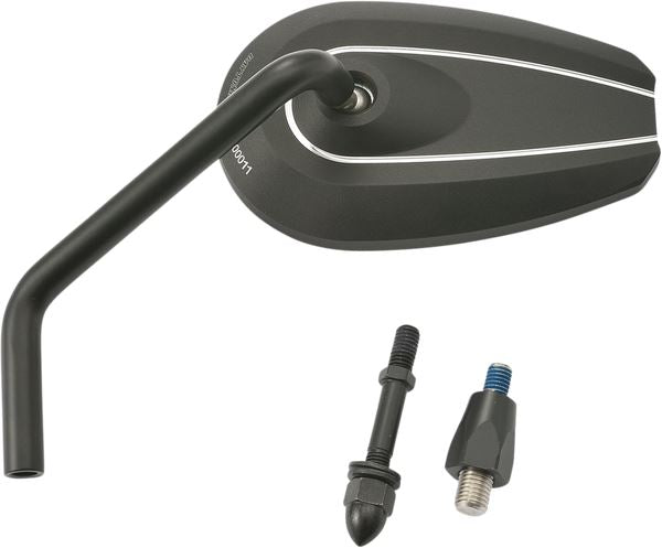 Daytona Aluminum Black Mirror E-marked Side View Black CNC Aluminum 89725