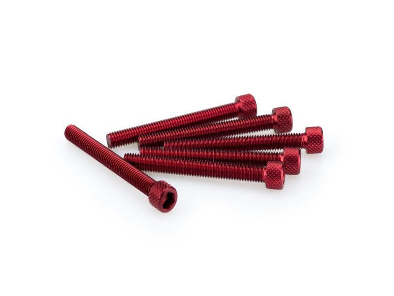 PUIG M5 55mm Allen Screws x 6 Red Universal 0446R