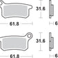 Sbs SI Offroad Sintered Brake Pads For KTM SX 65 2002-2022 Set of 2 783SI