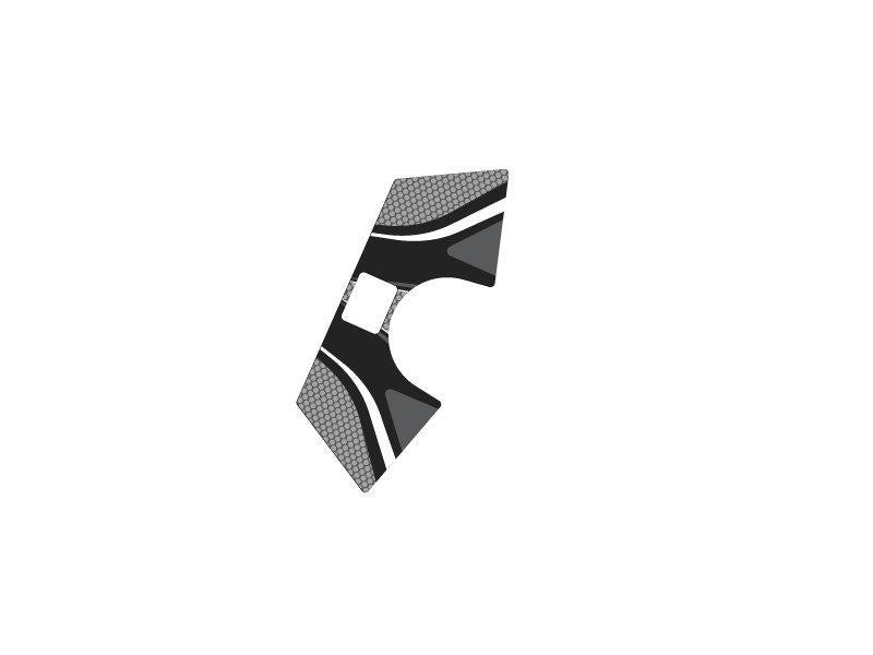 PUIG Radikal Yoke Protector Grey for Honda CBR500 R 13-15 6907U