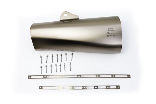 Akrapovic Muffler Sleeve Kit Silver TI For Yamaha XP 530 T-MAX ABS 17-19 P-RKS519ZEM390