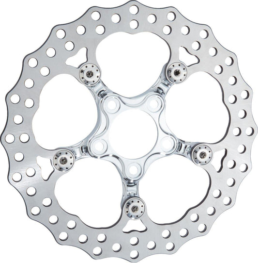 Arlen Ness Spider Rotor 320MM Chrome Brake For Harley FLHX 1977 23-24 300-112