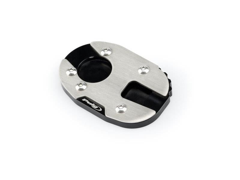 PUIG Kickstand Extension Pad Black for Yamaha MT-07 14-25 20183N