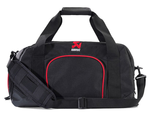 Akrapovic Duffle Bag Black Red Polyester 55L Zipper 802122