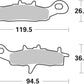 Sbs SI Offroad Sintered Brake Pads For Kawasaki KX 112 1997-2022 726SI