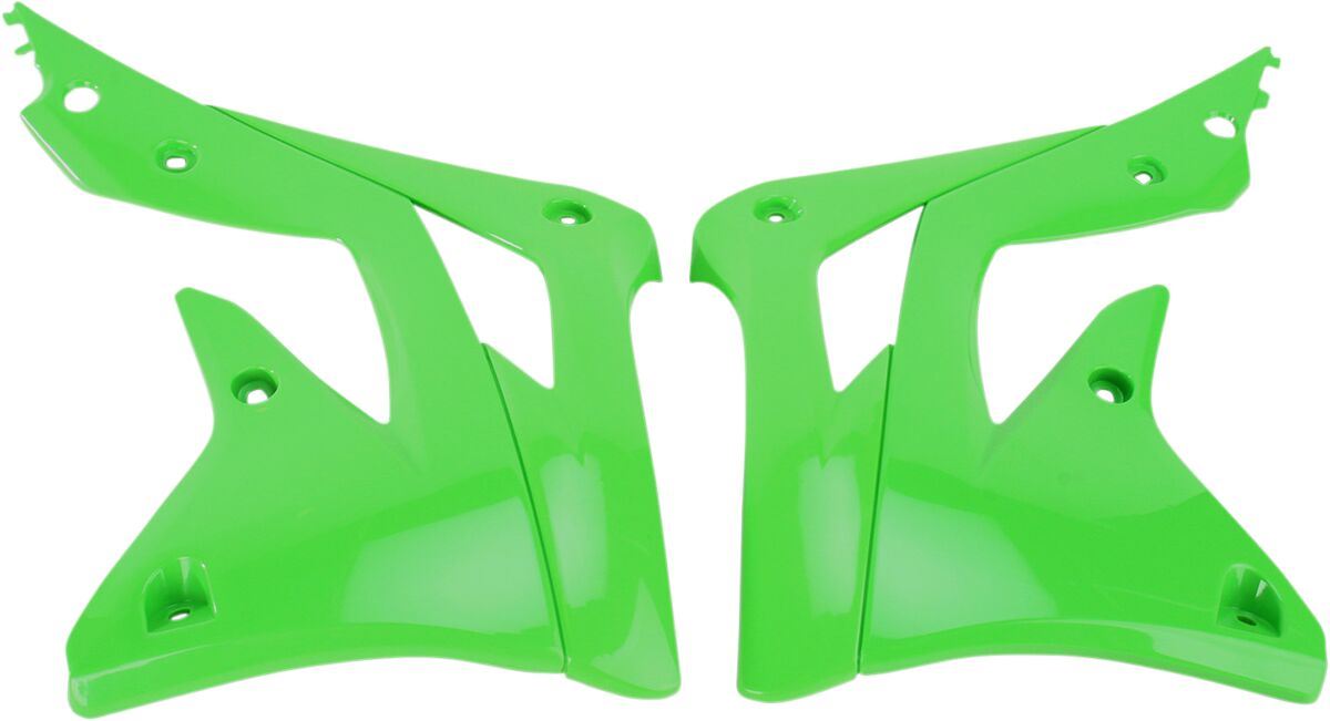 UFO RADIATOR COVERS KAWASAKI KXF450 KX-GREEN KA04719-026