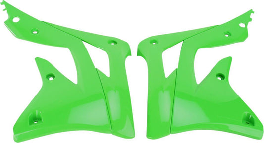 UFO RADIATOR COVERS KAWASAKI KXF450 KX-GREEN KA04719-026