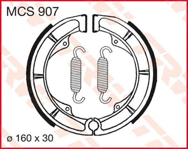Trw Brake Shoes For Suzuki LT-F 400 F 4X4 1979-2008 Set MCS907