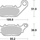 Sbs HF Street Ceramic Organic Brake Pads For Yamaha XSR 125 2008-2024 858HF