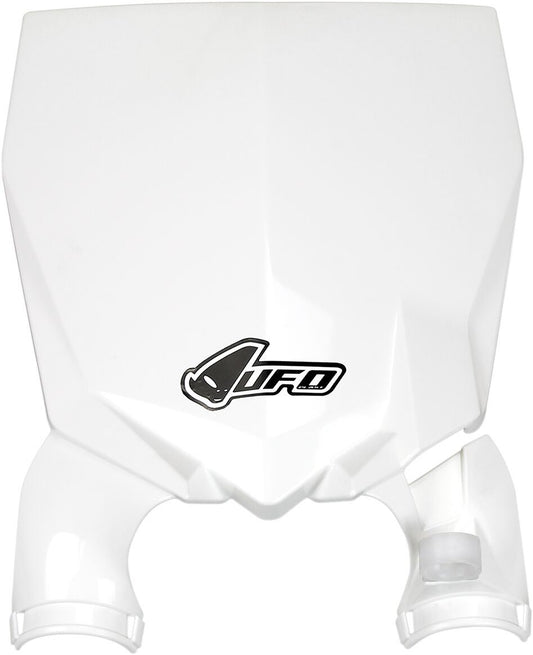 UFO STADIUM FRONT NUMBER PLATE YAMAHA YZ250/450F WHITE YA04855-046