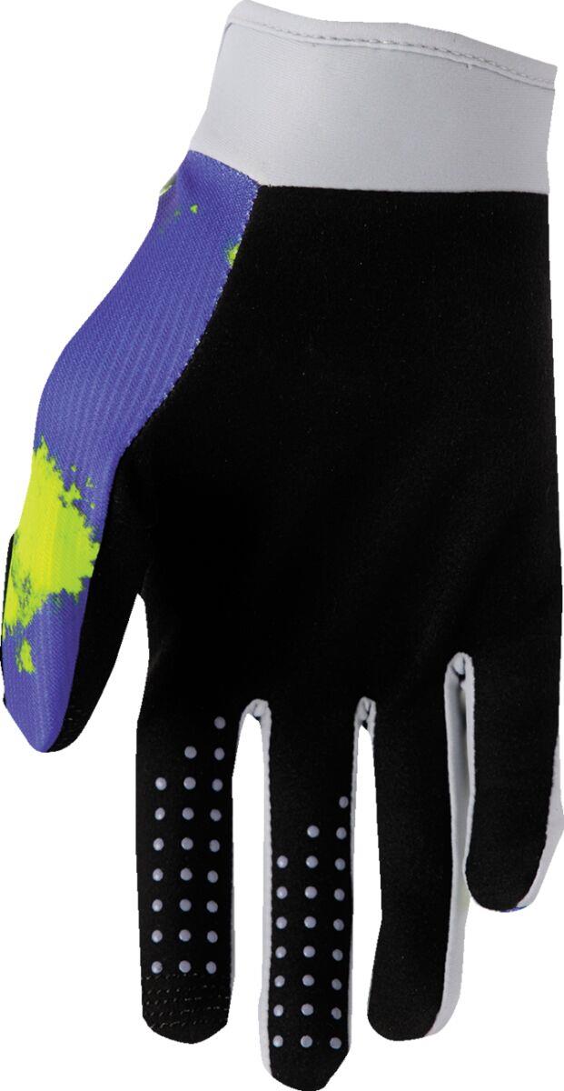 THOR Youth LAUNCHMODE Bleach Gloves Gray/Yellow