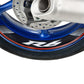 PUIG Wheel Rim Stickers Silver for Yamaha YZF R6 99-20/R6 Race 22-24 5530P