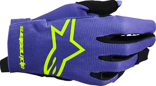 ALPINESTARS Youth Radar Gloves PURPLE/YELLOW 2025 Model
