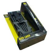 Auvray Folding Lock High Security 110cm Universal With 2 Keys Black ACL110AUV