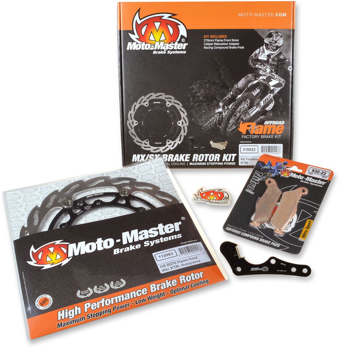 Moto-Master 270mm Floating Rotor Brake Kit For Honda CRF 450 X 2004-2018 310020