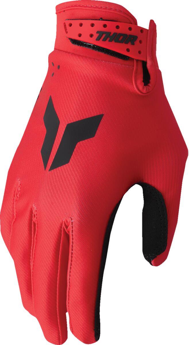 THOR Youth LAUNCHMODE Split Gloves Red