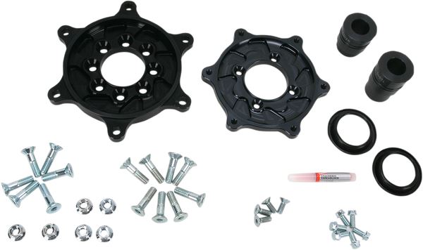 Excel Front Carrier Ring Set For KTM EXC 125 1993-2013 Black Anodized 2RC-5921