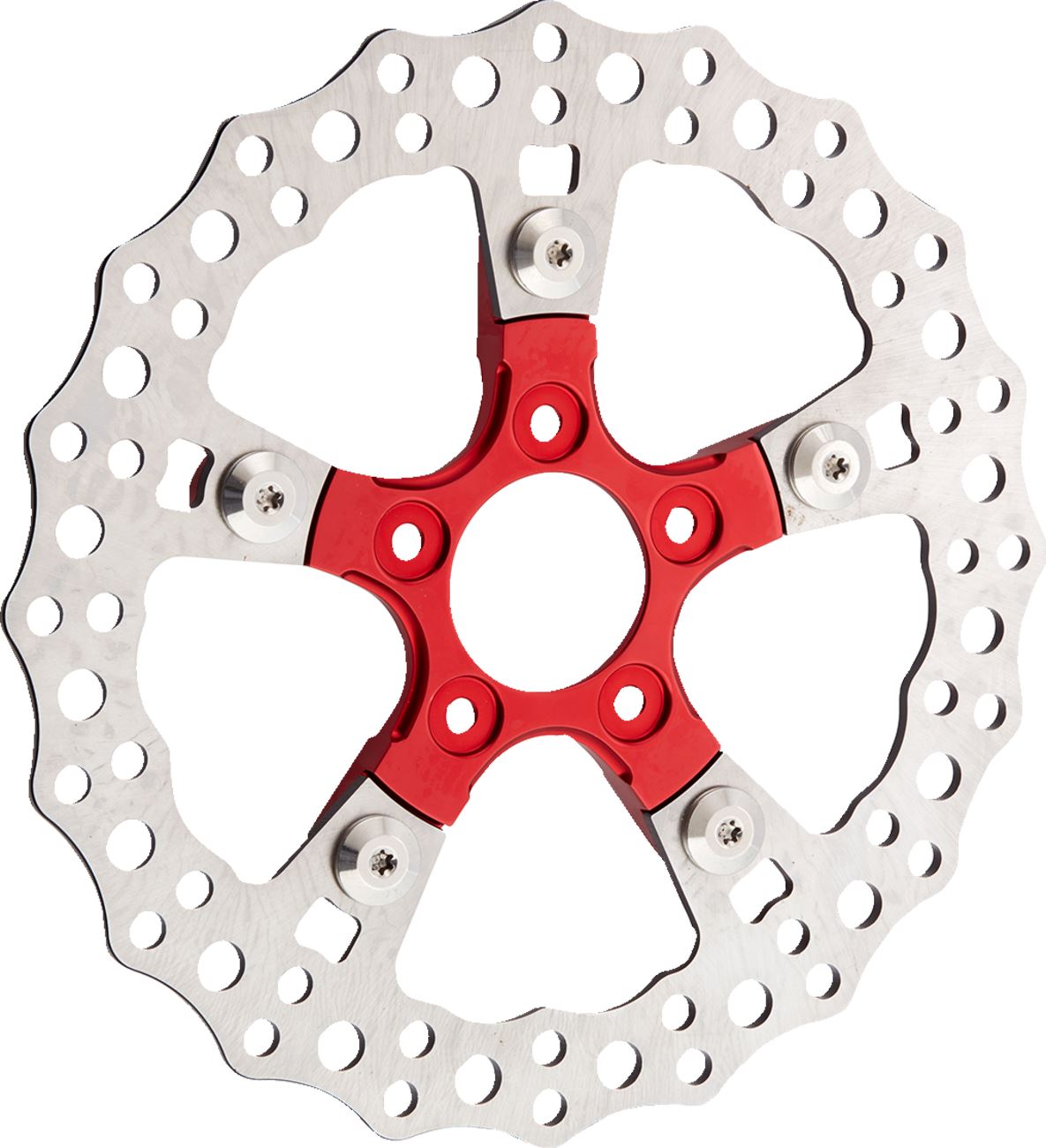 Arlen Ness Brake Rotor Mount Aluminum Red Wheel Kit 33-106
