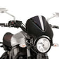 PUIG Retrovision Black Semi Fairing And Screen 195mm Dark Smoke for Yamaha XSR 700/900 16-21 9560F