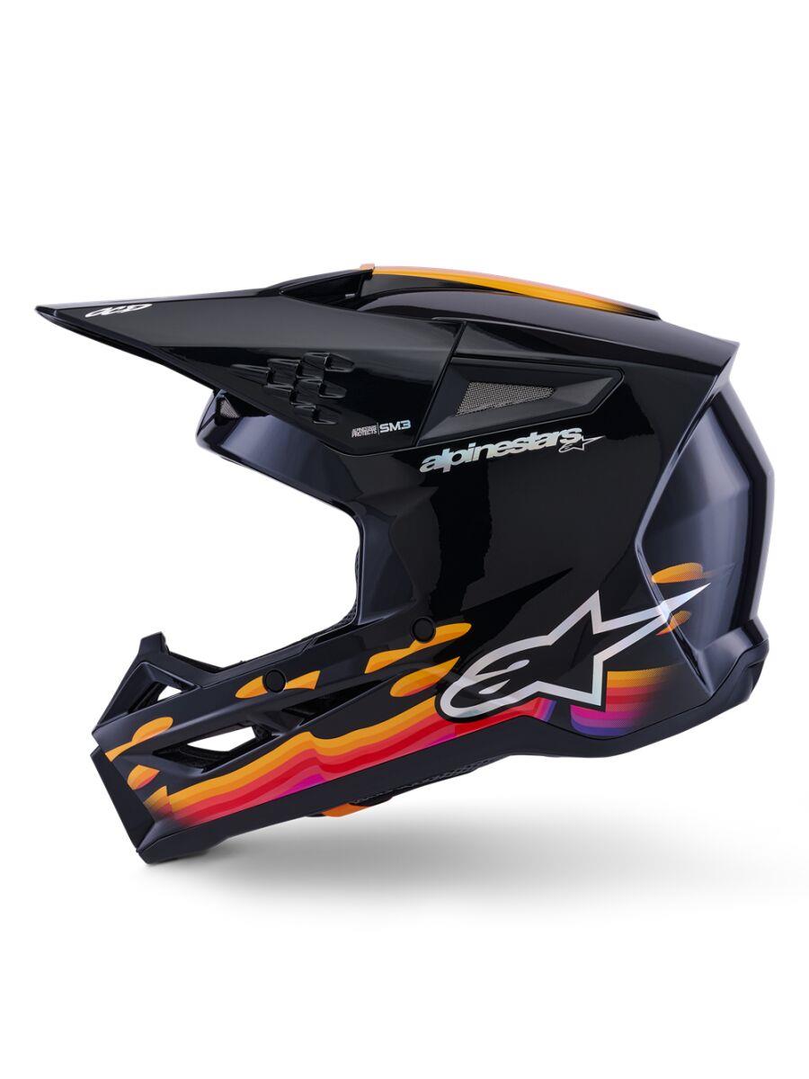 ALPINESTARS SM3 Force Helmet BLACK-GLO 2025 Model