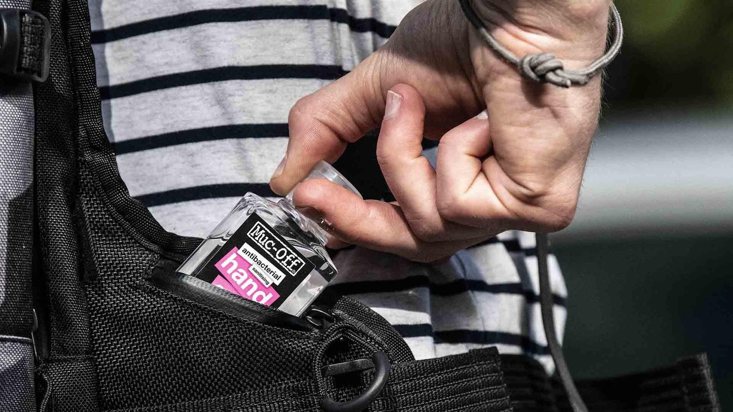 Muc-Off Antibacterial Sanitising Alcohol Hand Gel 50ml Pocket Size