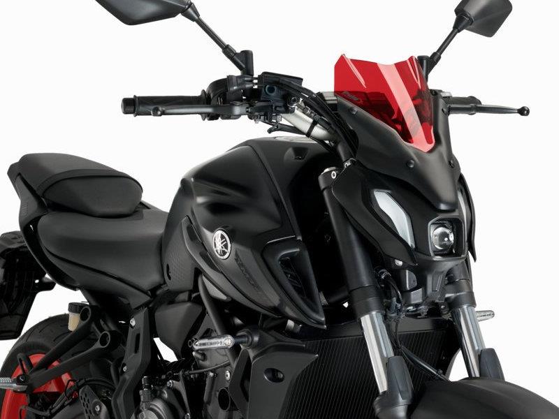 PUIG New Generation Sport Screen Red for Yamaha MT-07/MT-07 Pure 21-24 20618R