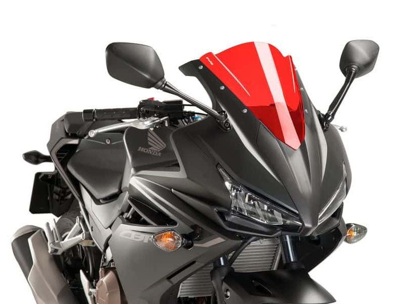 PUIG Z-Racing Screen Red for Honda CBR500 R 16-18 8903R