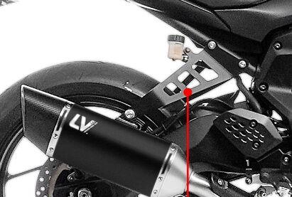 Leovince Footpeg Removal Kit For Yamaha MT-07 2025-2026 Black 80070
