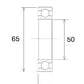 BLACK BEARING Bearing B3 50X65X7MM UB-6810-B3
