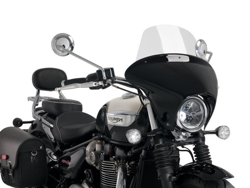 PUIG Batwing Touring Screen Light Smoke for Triumph Bonneville Speedmaster 18-25 21117H