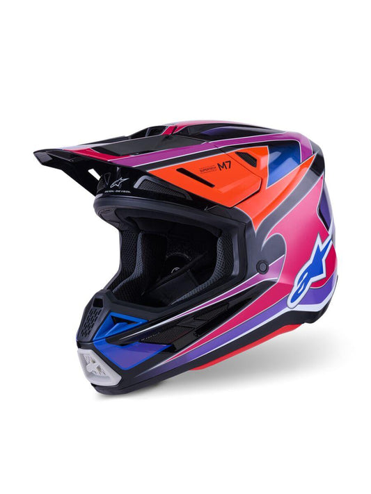 ALPINESTARS SM7 Fuse Helmet BLU/PU/PINK 2025 Model