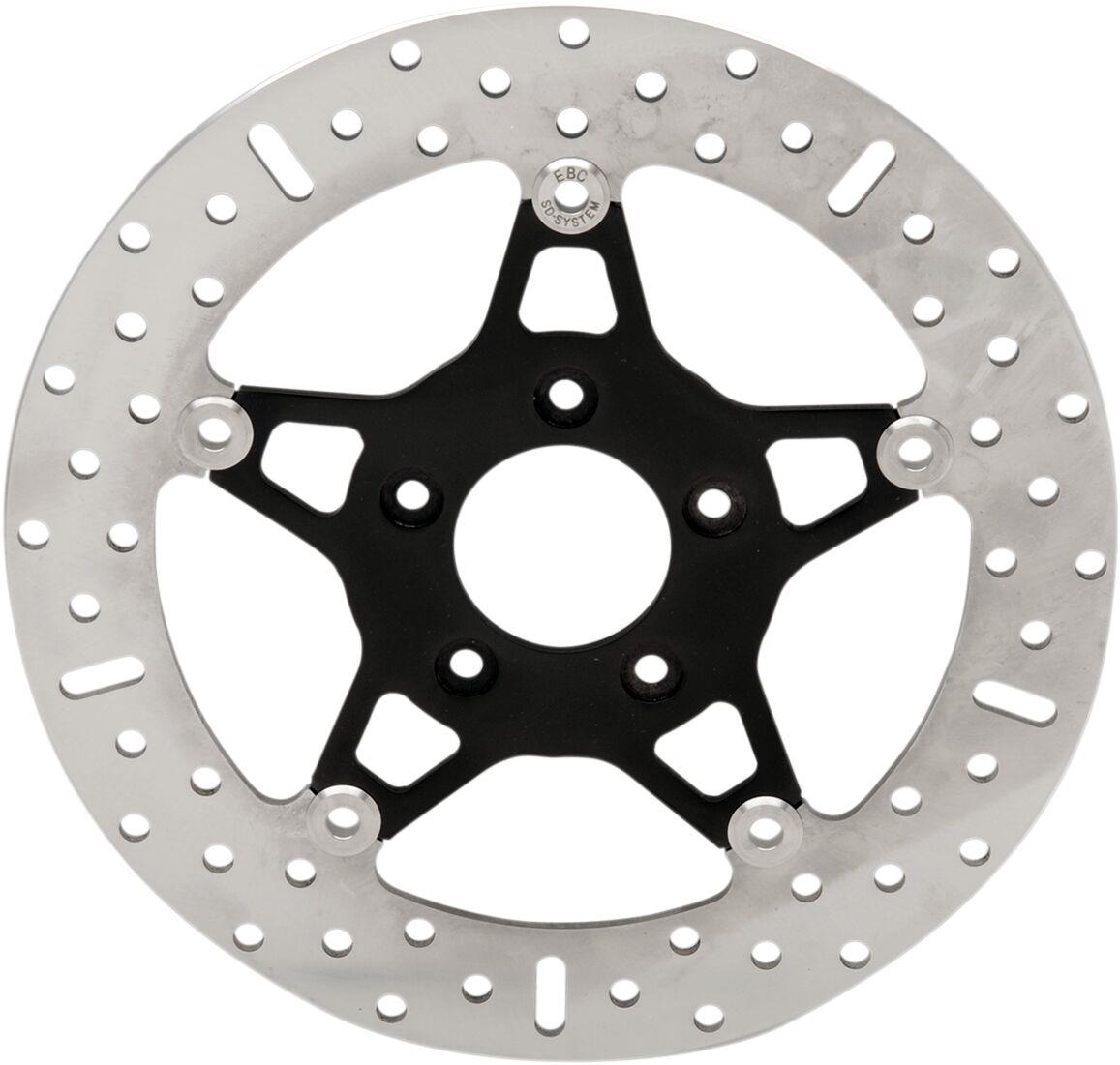 Ebc FSD Front Brake Rotor For Big Twins For Harley XL 1200 C 2004-2013 FSD004BLK