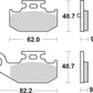 Sbs SI Offroad Sintered Brake Pads For Yamaha YFM 700 R 2005-2012 Set of 2 816SI