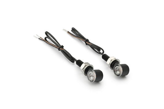 Daytona LED Turn Signal Pair E-marked Black Amber Zinc Alloy D-Light Indicator 80825