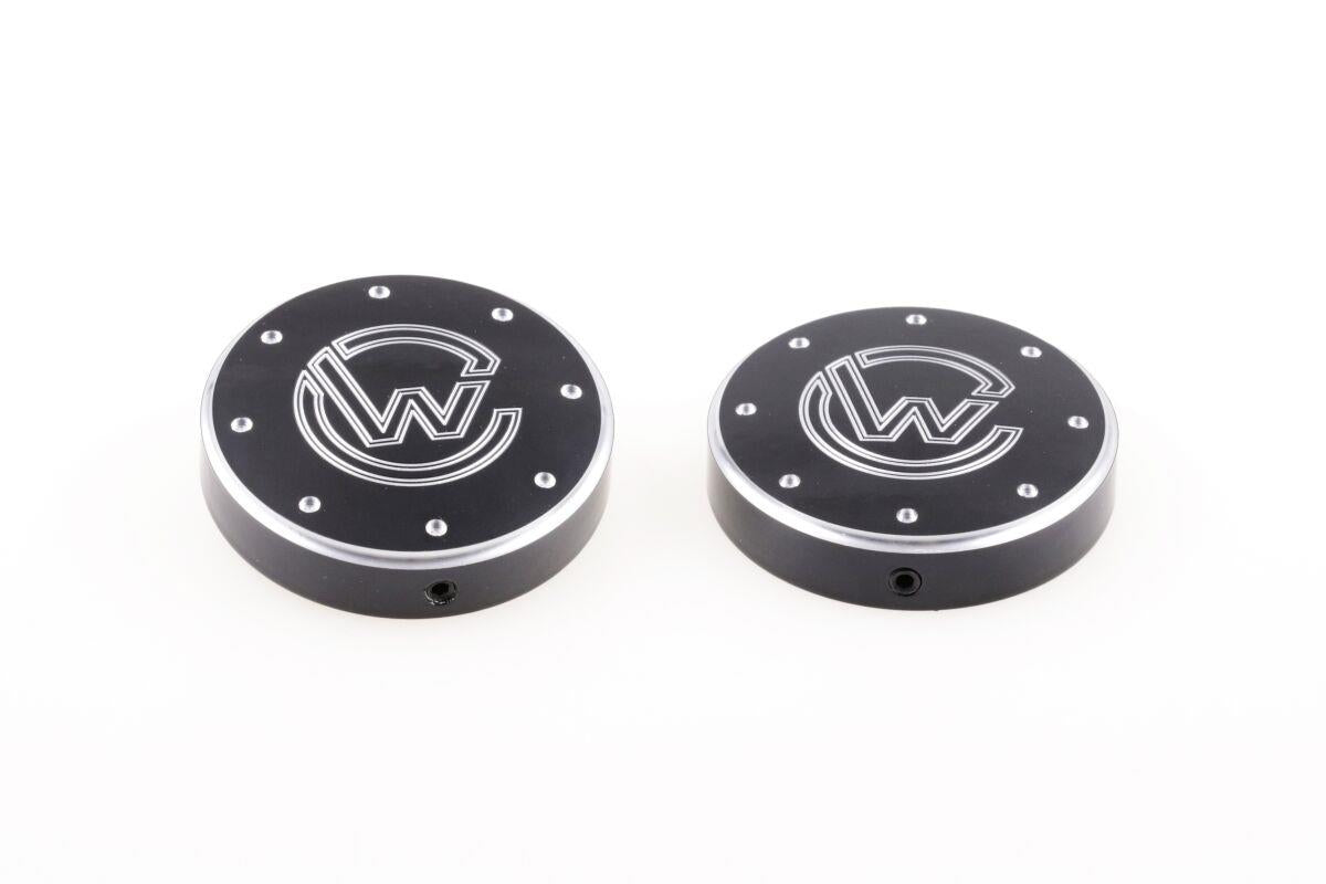Cult Werk Fork Caps For Indian Scout 1250 2018-2026 Black Aluminium IN-SCO004