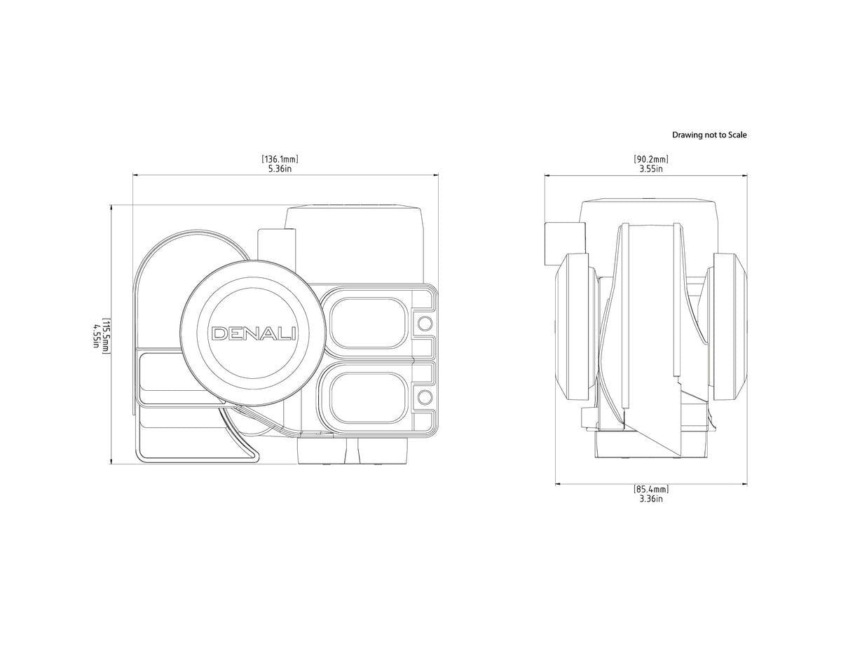 Denali Original Air Horn Tt-Sb.10000.B
