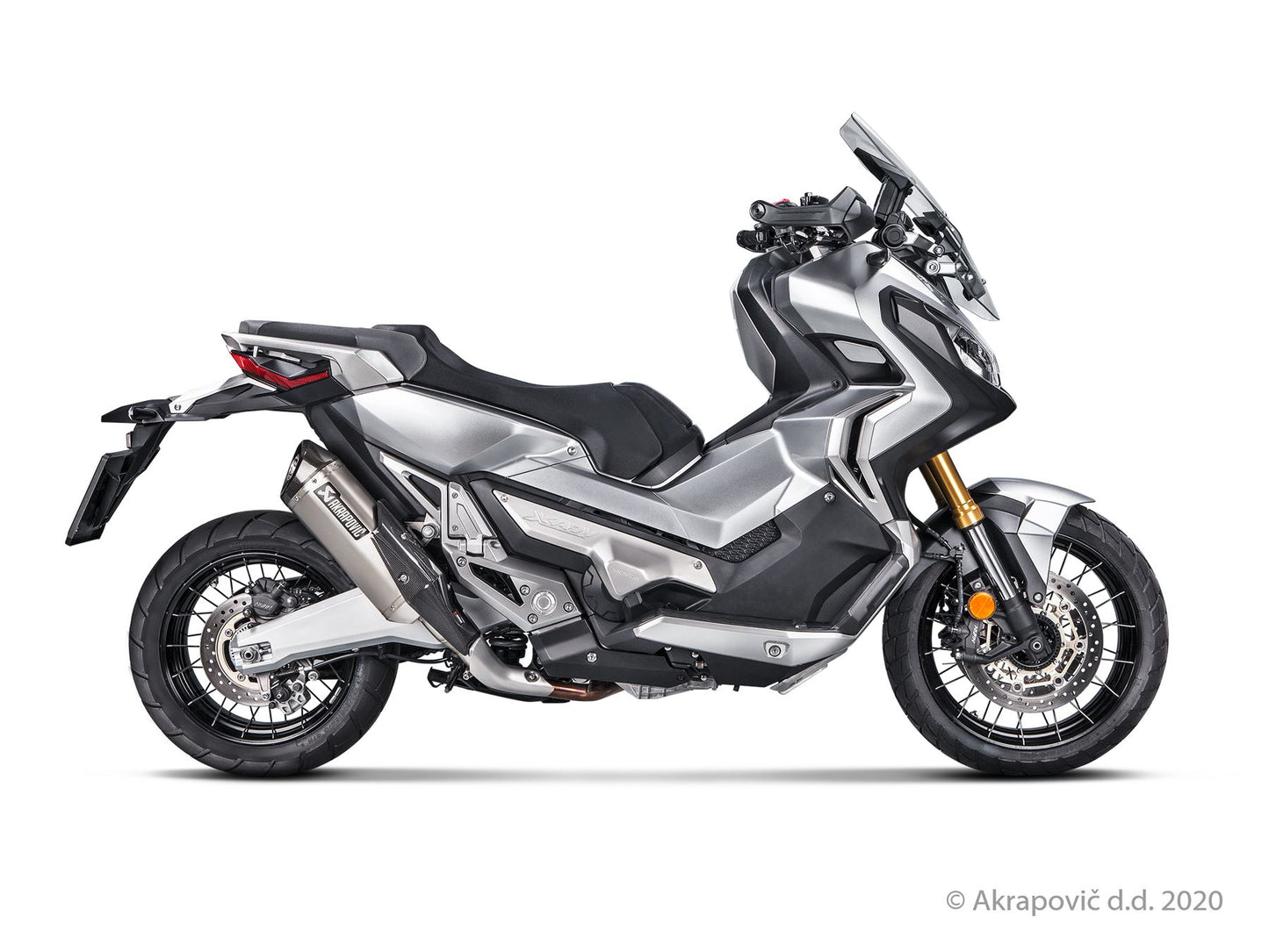 Akrapovic Slip-On Line Muffler Scooter For Honda X-ADV 750 ABS 17-24 S-H7SO4-HRT