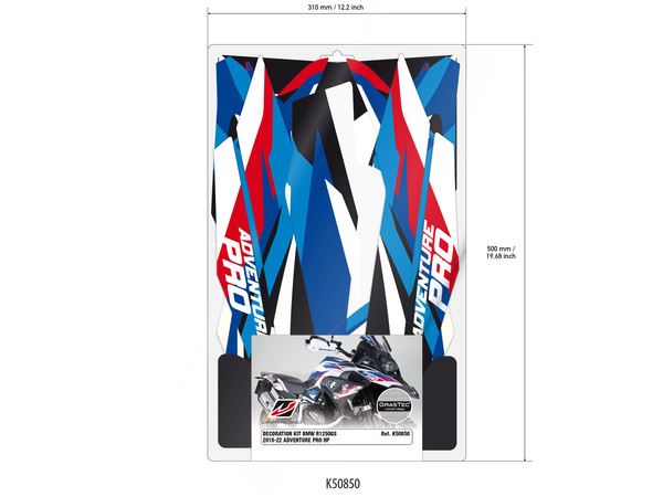 UNIRACING Decal Kit R1250GS Adventure HP K50850
