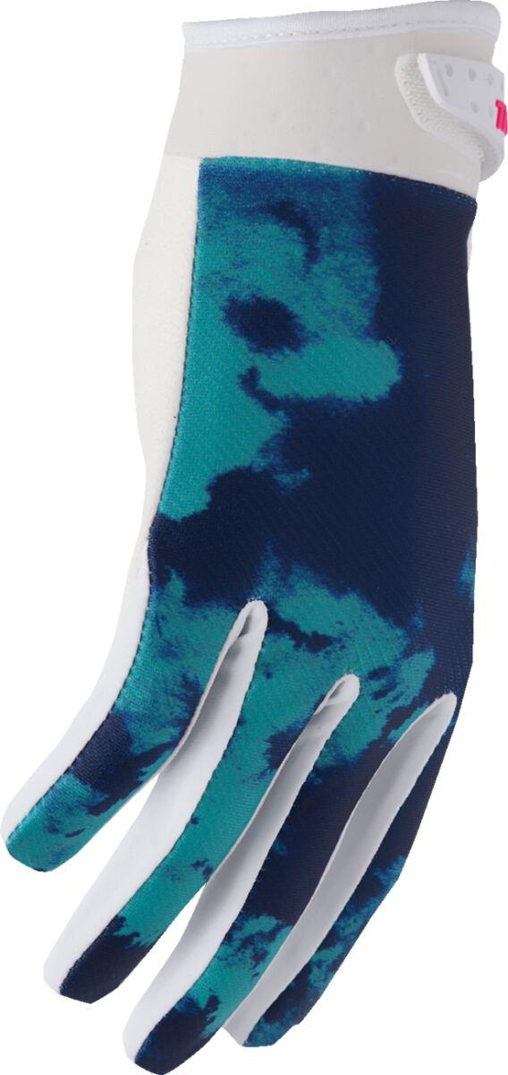 THOR Youth LAUNCHMODE Bleach Gloves Blue/Green/White