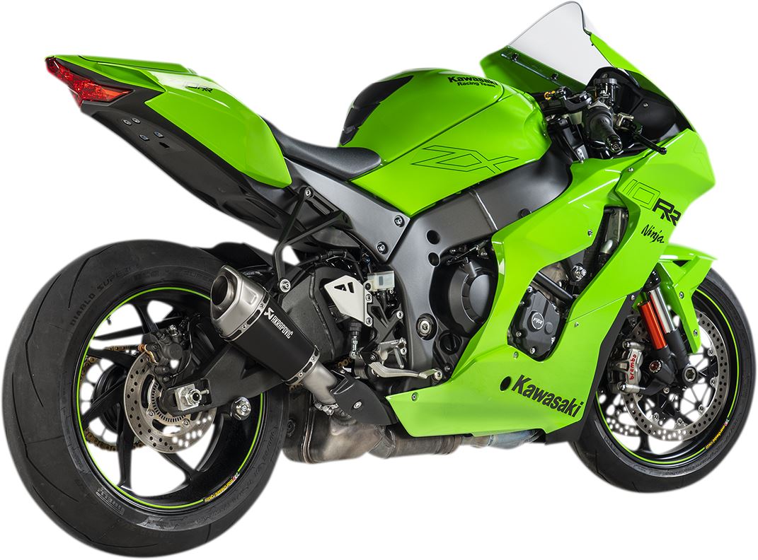 Akrapovic Race Muffler TI Black For Kawasaki ZX-10 R 1000 19-24 S-K10SO28-ASZTBL