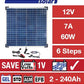 Optimate Solar Panel Charger Maintainer 60w Shed Caravan Van Garage OP60