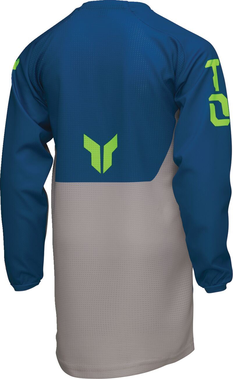 THOR Youth LAUNCHMODE Forge Jersey BLUE 2024 Model