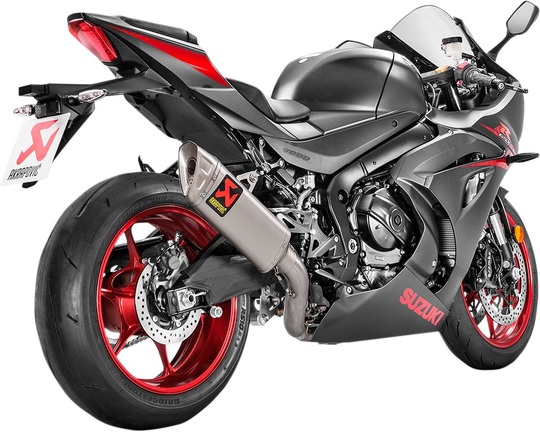 Akrapovic Evolution Line Exhaust System Silver TI For Suzuki GSX-R 1000 17-24 S-S10E3-APLT