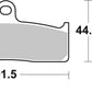 Sbs DS Racing Dual Sintered Brake Pads Sintered Metal Set 865DS-1
