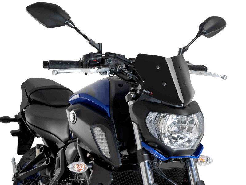 PUIG New Generation Sport Screen Black for Yamaha MT-07 18-20 9666N