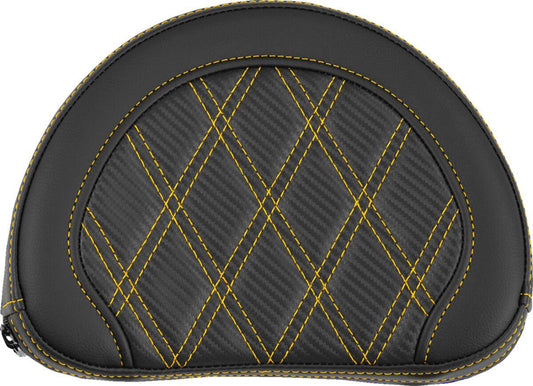 Saddlemen Contoured Sissy Bar Pad Black Gold Saddlehyde 051320707