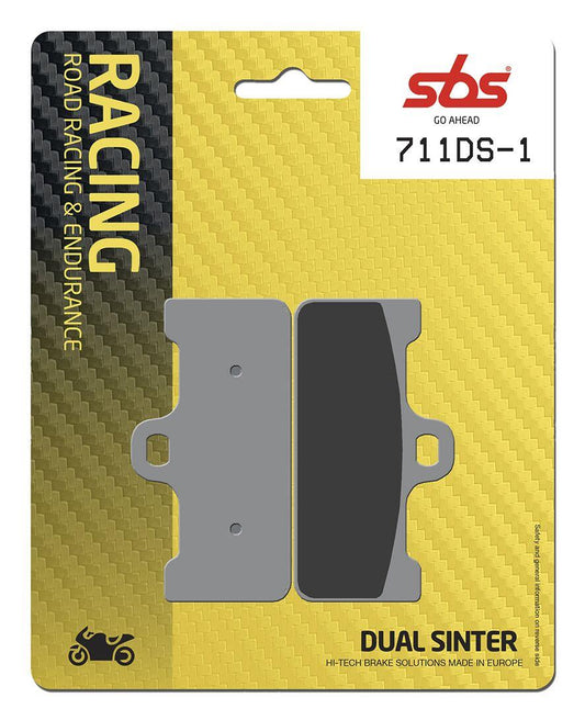 Sbs DS Racing Dual Sintered Brake Pads Sintered Metal Set 77.4mm 711DS-1